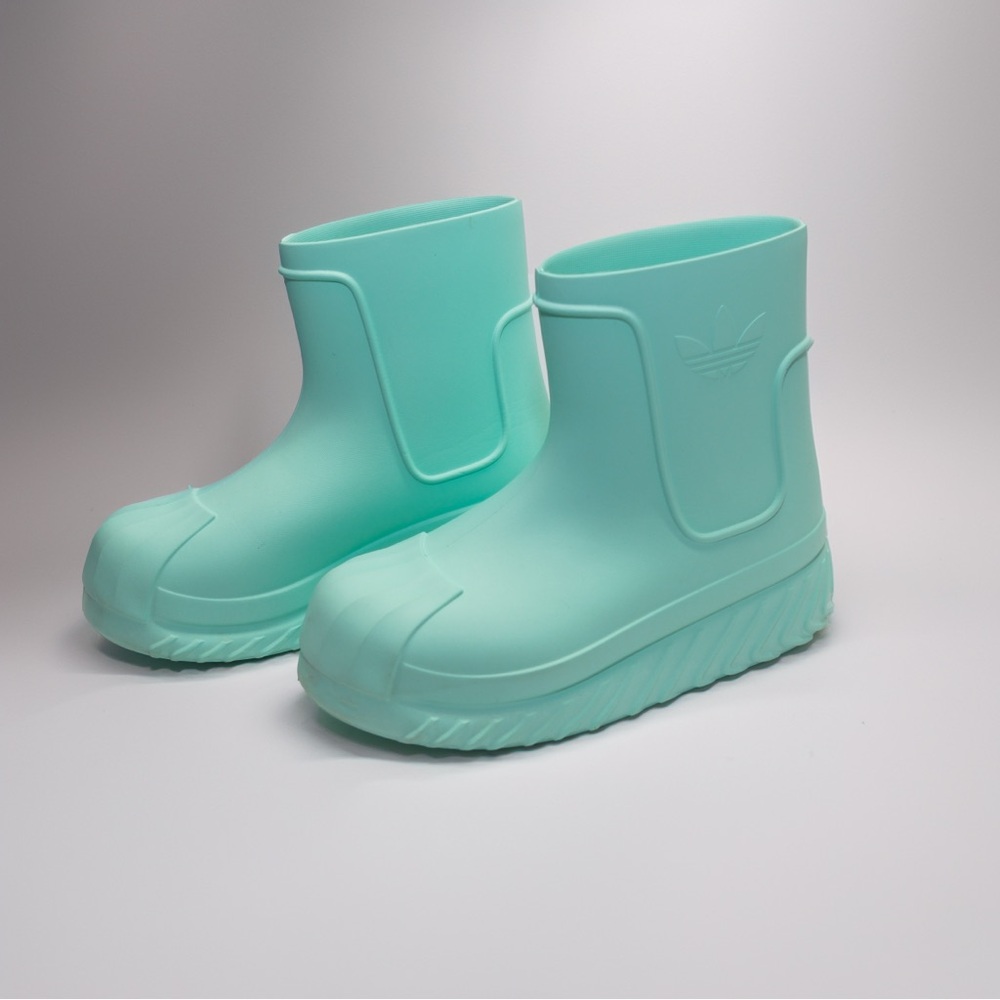 adidas Mint Green Waterproof Short Rain Boots